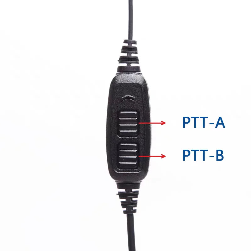 Dual-PTT portofoonoortje voor Baofeng UV-82